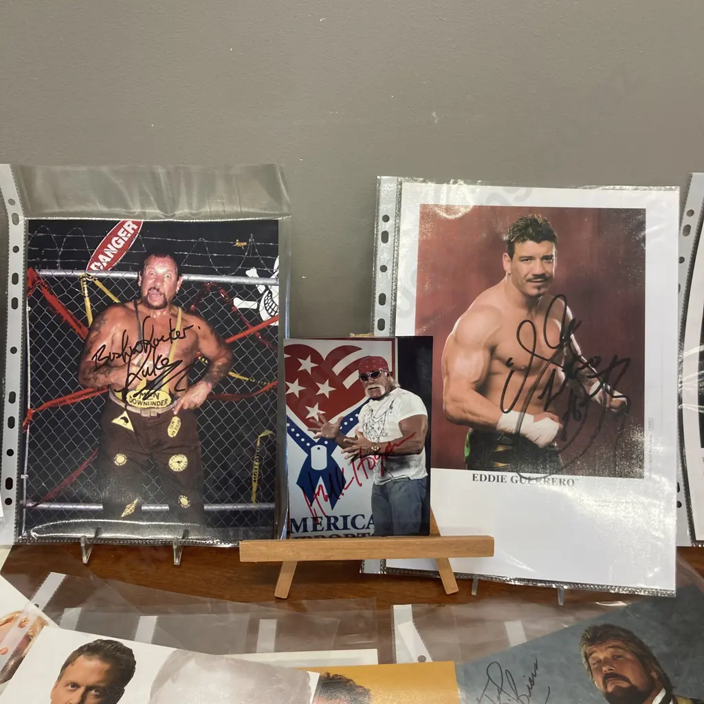 Wrestling Memorabilia Autographed Photos x 30, Some With COA Image 1++